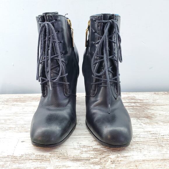 Elizabeth and James E Chaps Leather Bootie 6 - Picture 2 of 8